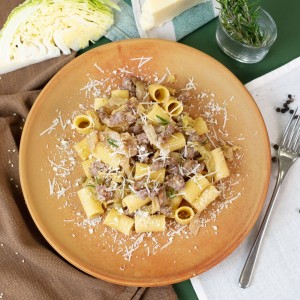 Rigatoni con verze e...