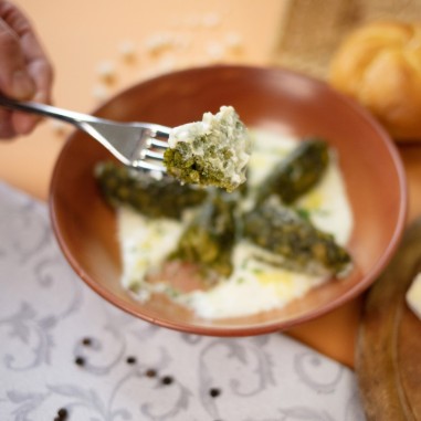 Strangolapreti con crema di gorgonzola Strangolapreti con crema di gorgonzola