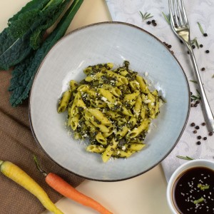 Penne al pesto di cavolo...