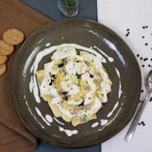 Mezzelune di carne con brie...